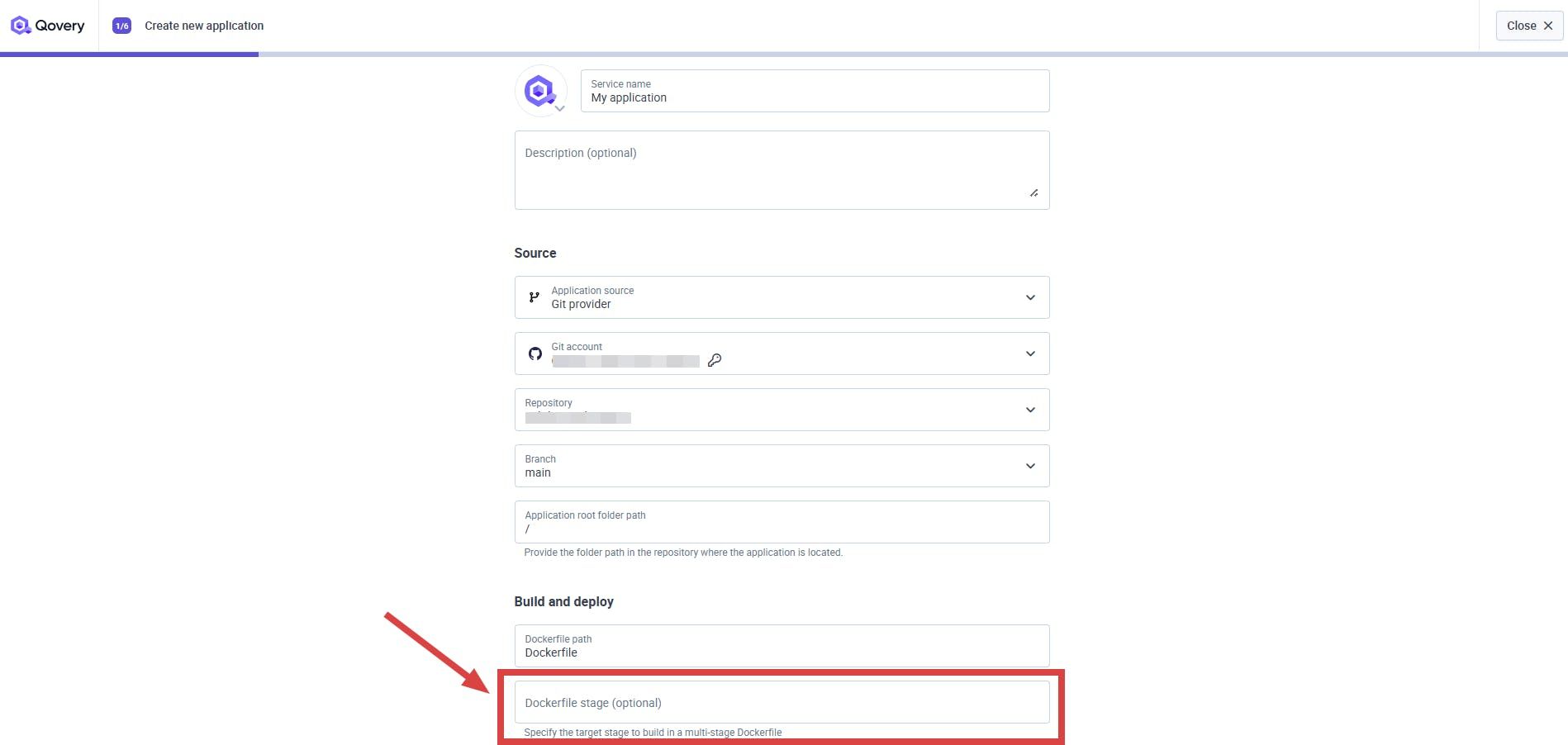 Choose build stage within your Dockerfile